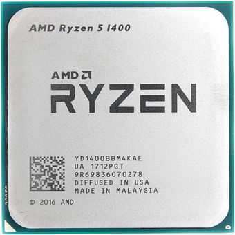 Купить Процессор CPU AM4 AMD Ryzen 5 1400 TRAY <3.4GHz, 65W, 4C/8T, 10MB(L2-2MB L3-8MB)> в Алматы