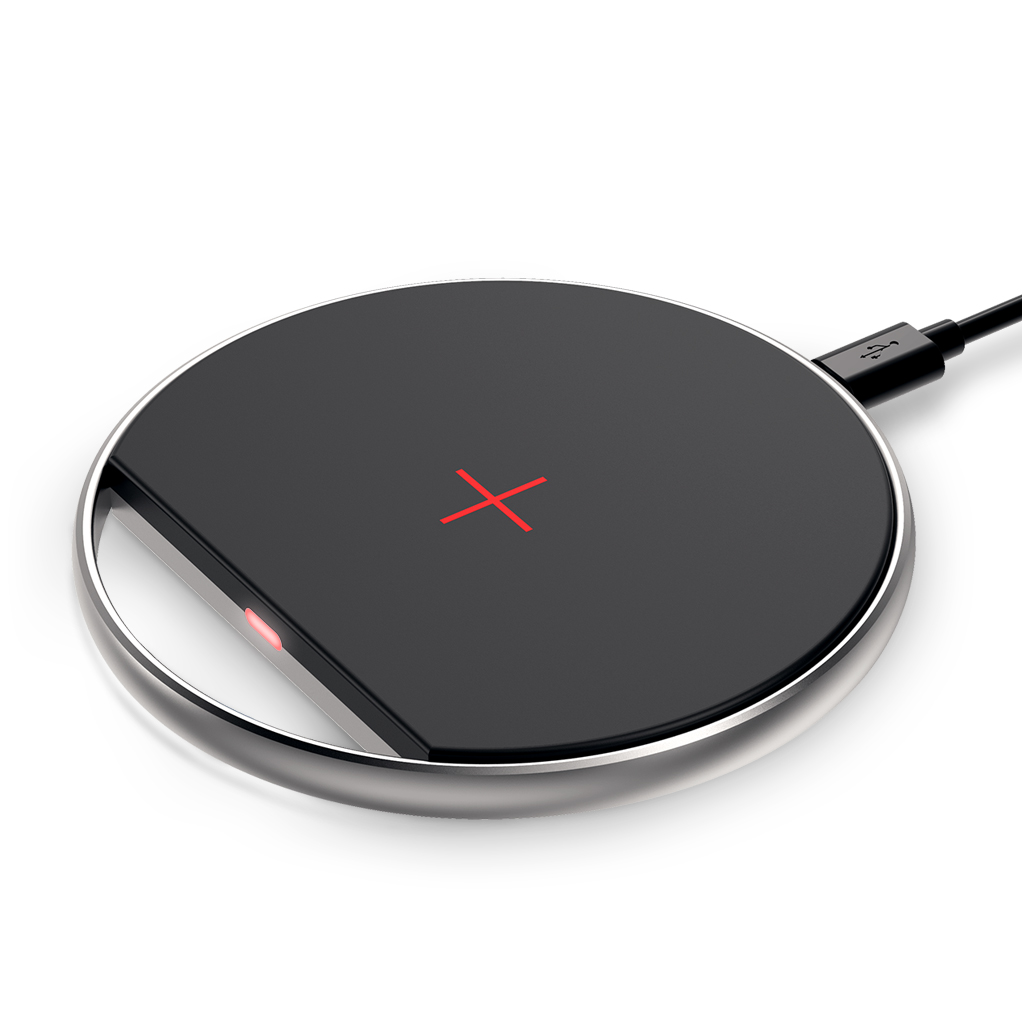 Купить Беспроводное зарядное устройство OLMIO 15W Quick Charge черный в Алматы