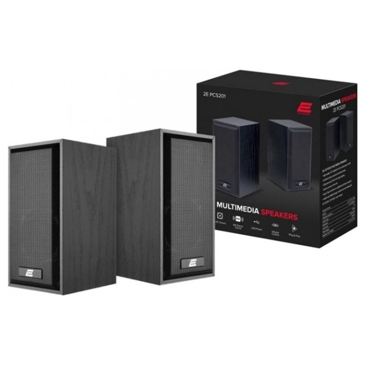 Купить Акустическая система 2E PCS201, 2.0, USB, Black Wood в Алматы