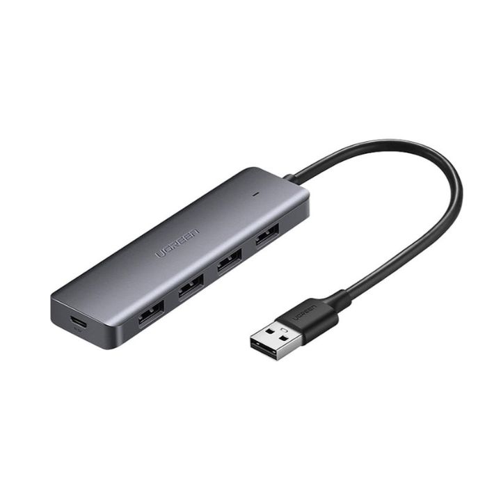 Купить Разветвитель портов UGREEN CM219 4-Port USB3.0 Hub with Micro USB Power Supply в Алматы