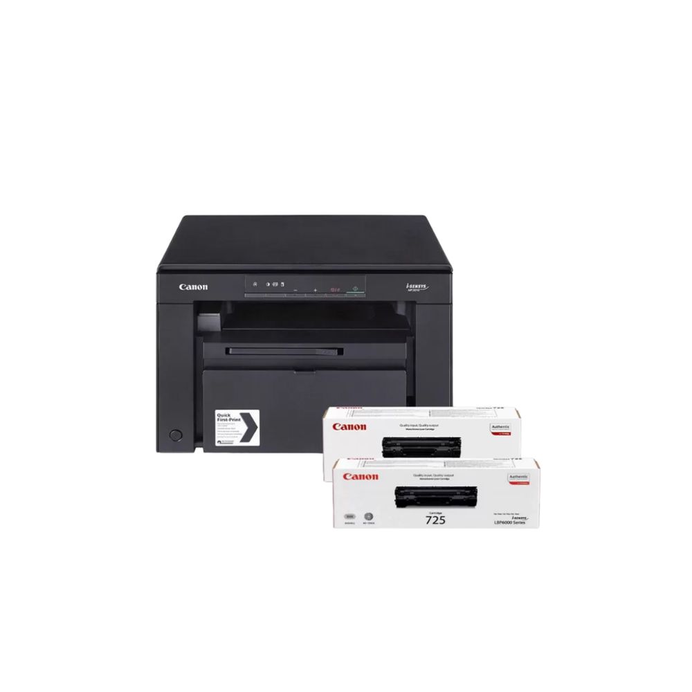 Купить МФУ Canon i-SENSYS MF3010 Bundle (А4, Printer/ Scanner/ Copier, 600 dpi, Mono, 18 ppm, tray 150 pages, USB 2.0, cart. 2шт cart. 725 в комплекте)                                                                                                           в Алматы