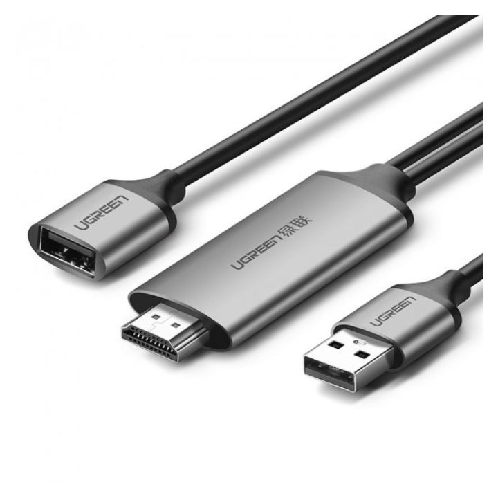 Купить Кабель UGREEN CM151 USB to HDMI Digital AV Adapter 1.5m (Gray). 50291 в Алматы