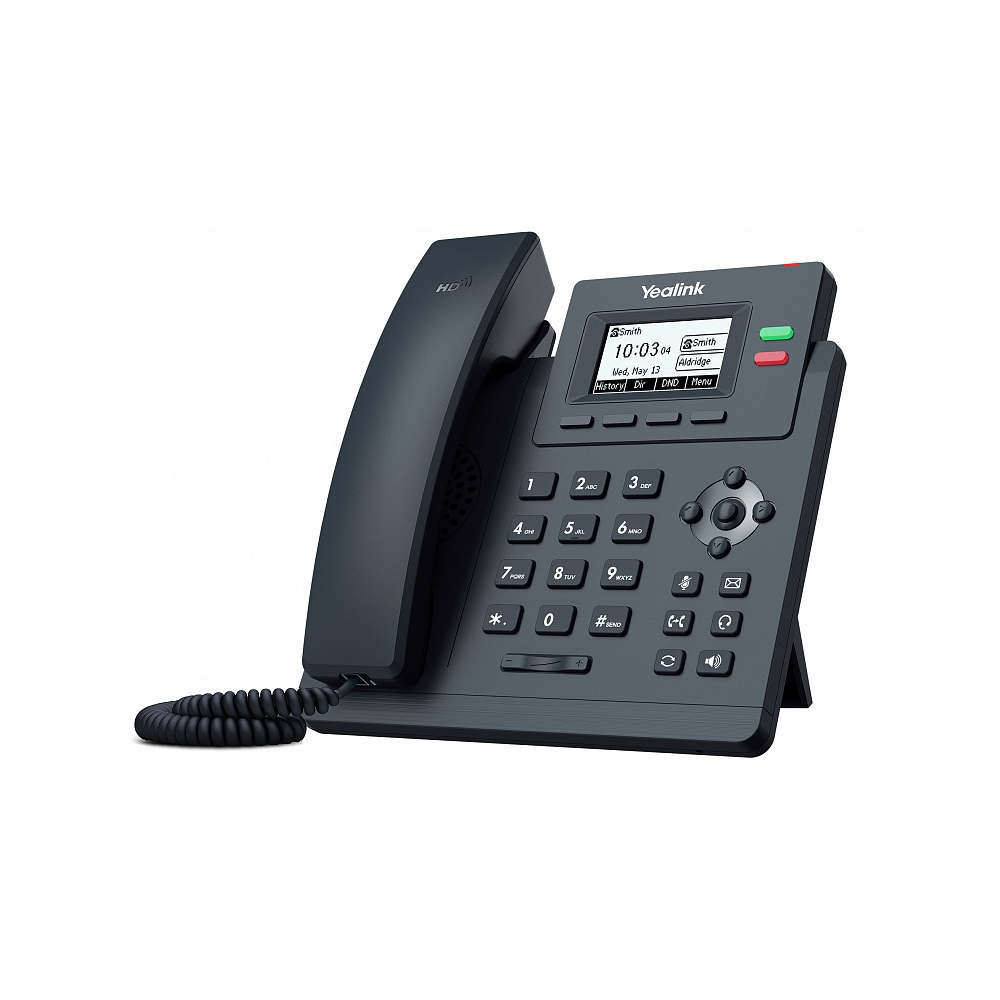 Купить Yealink SIP-T31P SIP-телефон, 2 линии, Poe, с БП замена T21P в Алматы