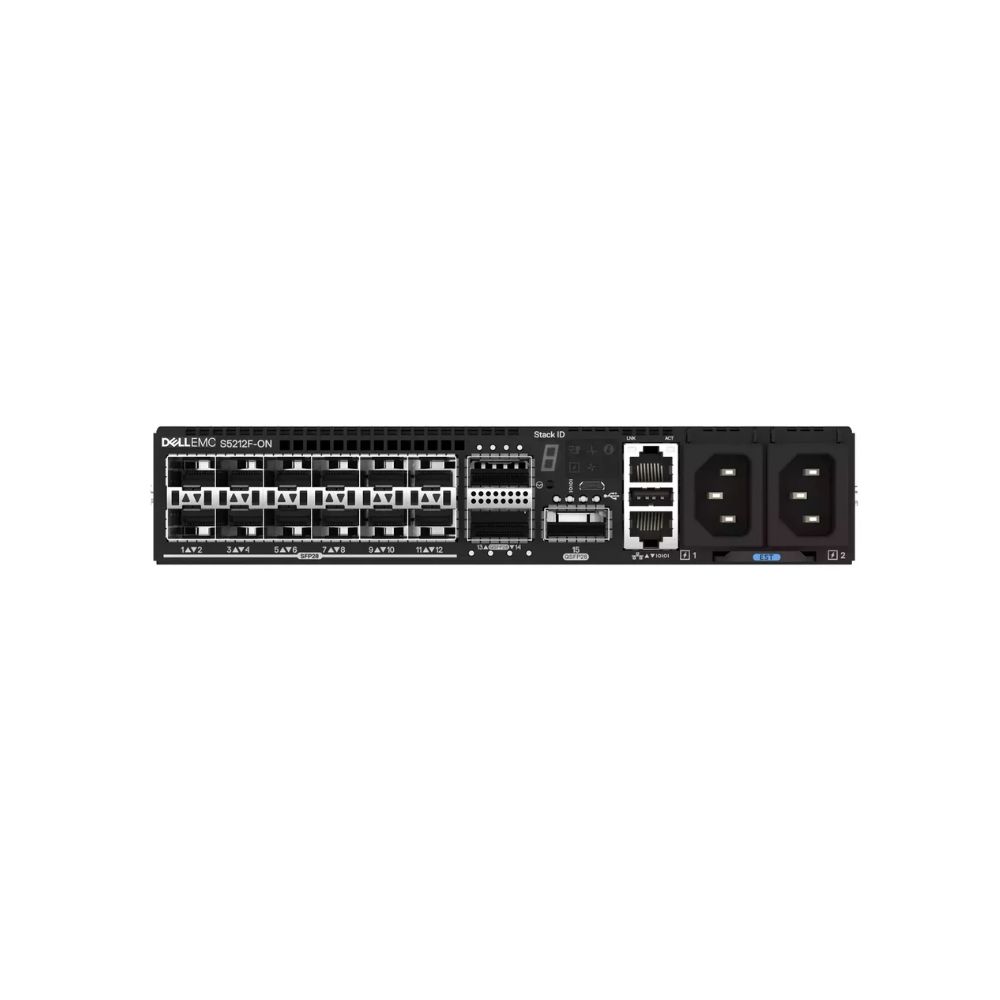 Купить Коммутатор Dell/S5212F-ON Switch, 12x 25GbE SFP28, 3x 100GbE QSFP28 ports, IO to PSU air, 2x PSU в Алматы