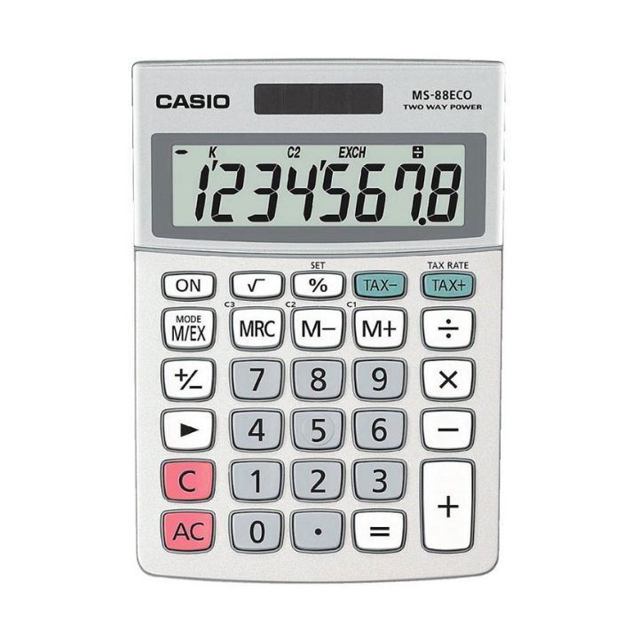 Купить Калькулятор настольный CASIO MS-88ECO-W-EP в Алматы