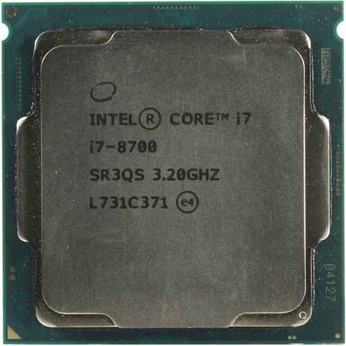 Купить Процессор Intel Core i7-8700 Coffee Lake (3200MHz, LGA1151 v2, L3 12288Kb), oem в Алматы