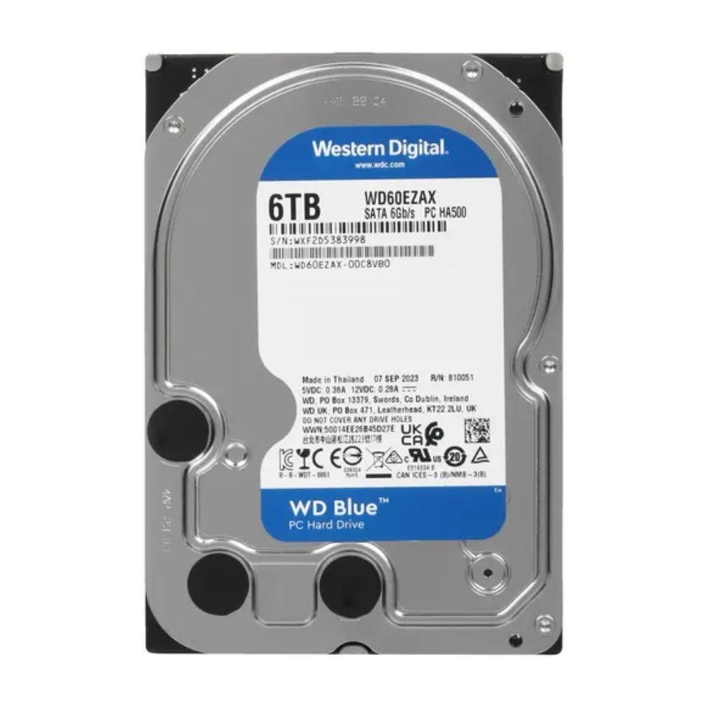 Купить Жесткий диск HDD 6Tb Western Digital Blue SATA 6Gb/s 256Mb 5400rpm WD60EZAX в Алматы