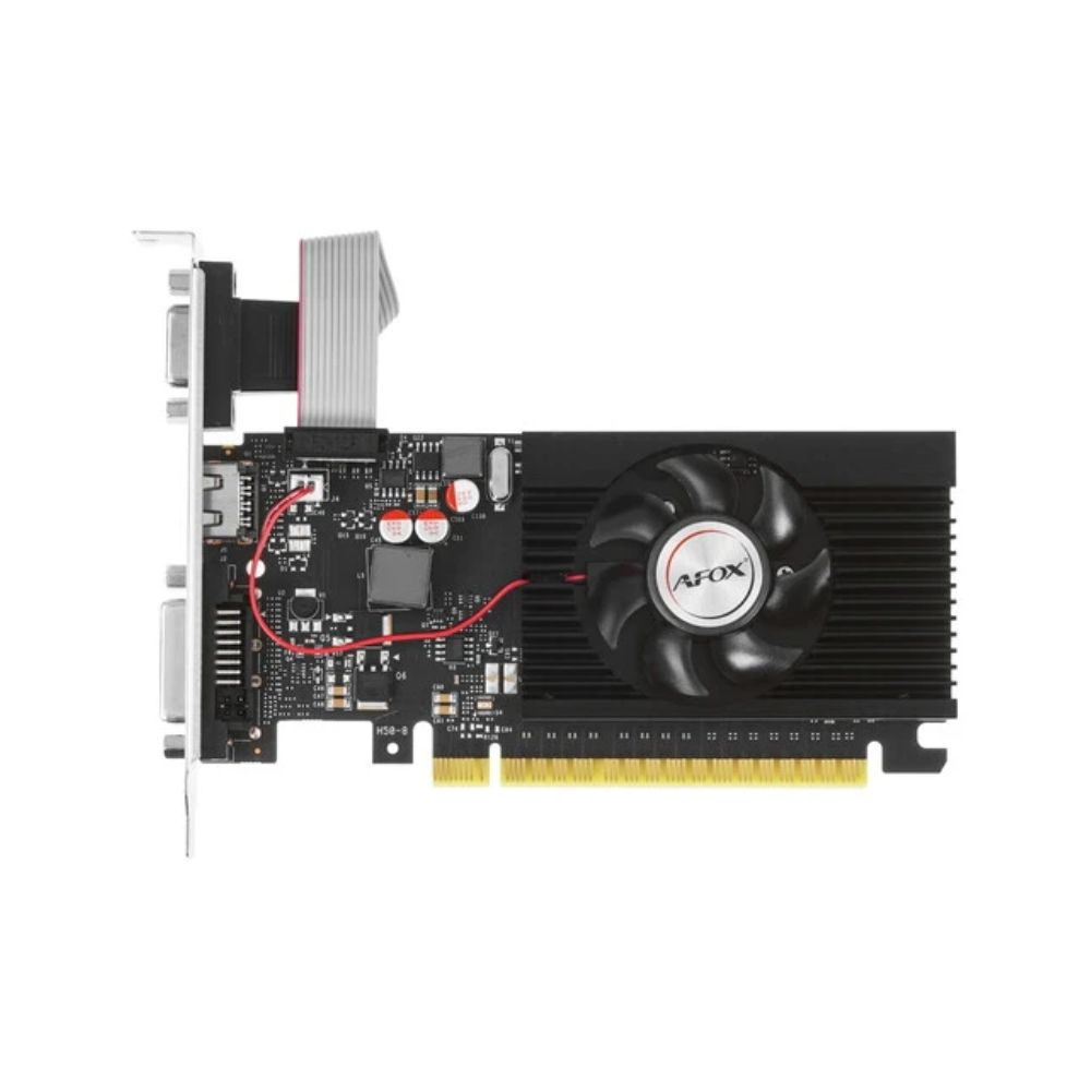 Купить 2GB GT 710 DDR3 64-bit  HDMI, DVI, VGA, PCIex2.0x16, AFOX GT710 (AF710-2048D3L5-V3) Fan в Алматы