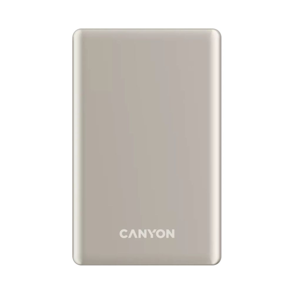 Купить CANYON power bank OnCharge 510 slim Magsafe 10000 mAh PD20W Beige в Алматы