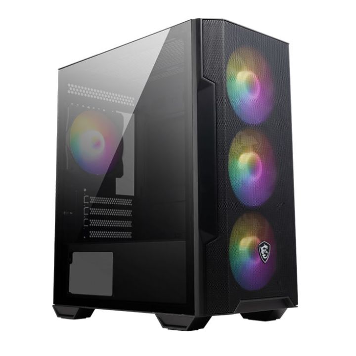 Купить Компьютерный корпус MSI MAG FORGE M100R mATX/Mini-ITX, 2xUSB 2.0, USB 3.2 Gen1, Audio, Mic, MicroATX в Алматы