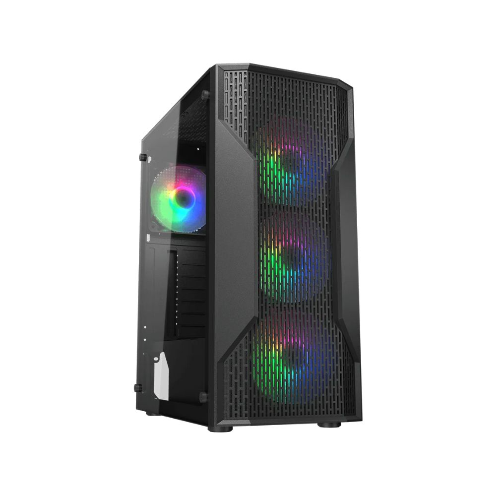 Купить Корпус Cougar MX110 RGB Black USB 4FAN12CM RGB ATX в Алматы