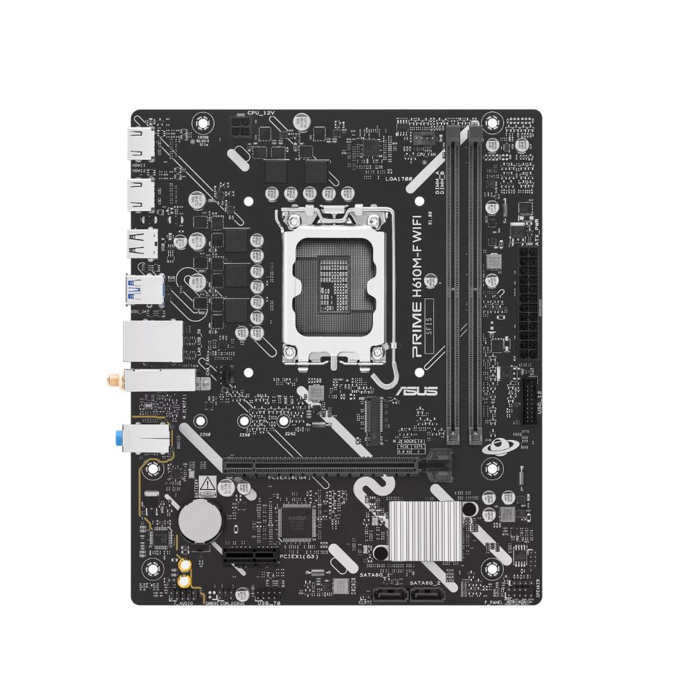 Купить Сист.плата ASUS PRIME H610M-F WIFI, H610,  1700, 2xDDR5, PCI-E x16, PCI-E x1, M2, 2xSATA,  2xHDMI, WIFI6, BOX в Алматы