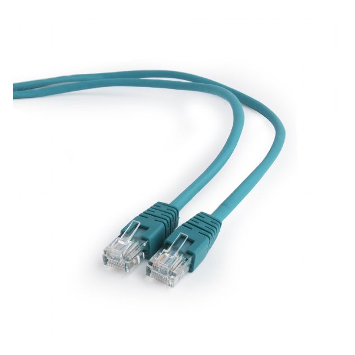 Купить Патч-корд UTP Cablexpert PP12-5M/G кат.5e, 5м, литой, многожильный (зелёный) в Алматы