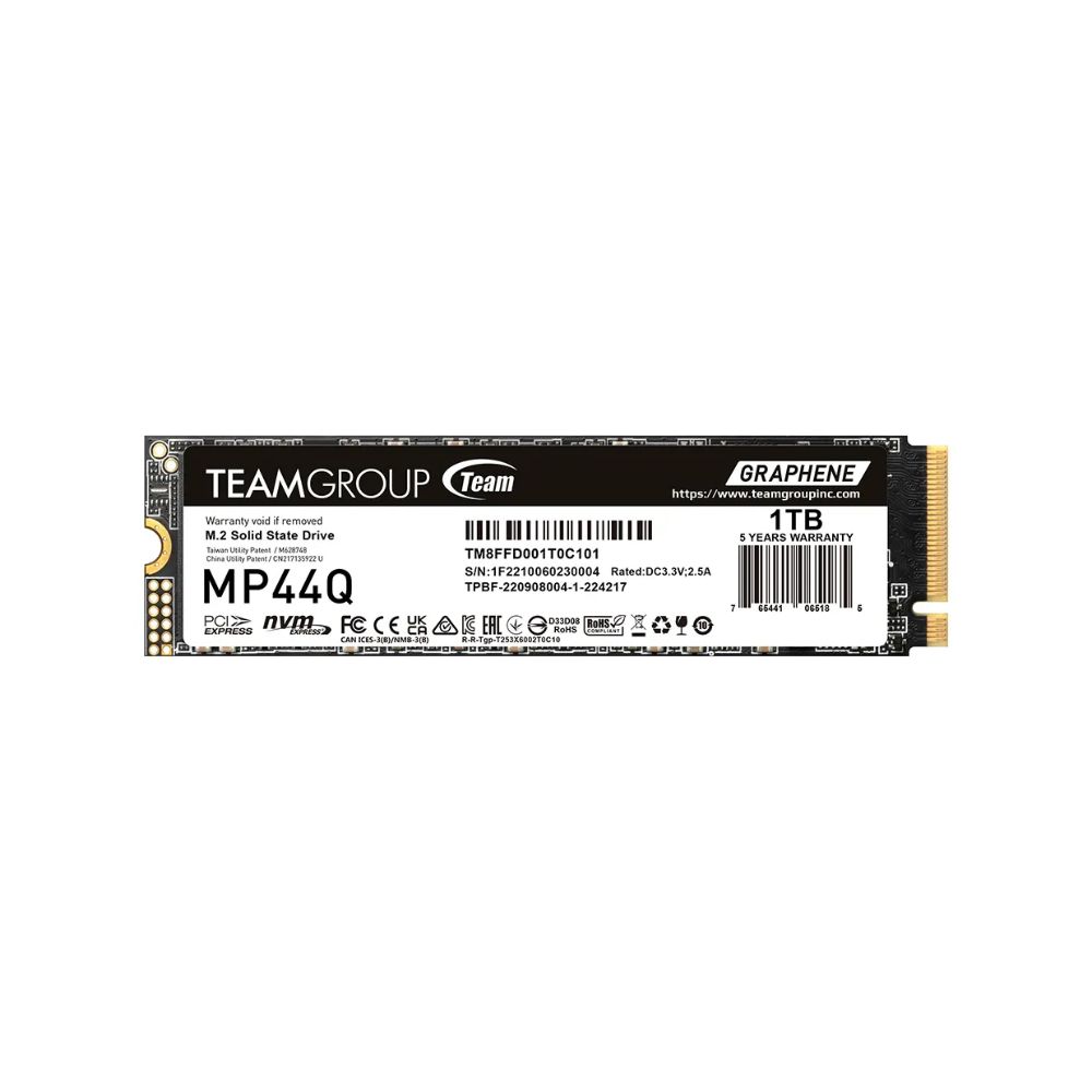 Купить Твердотельный накопитель 1000GB SSD TeamGroup MP44Q M.2 PCIe 4.0 R7400/W6200 TM8FFD001T0C101 в Алматы