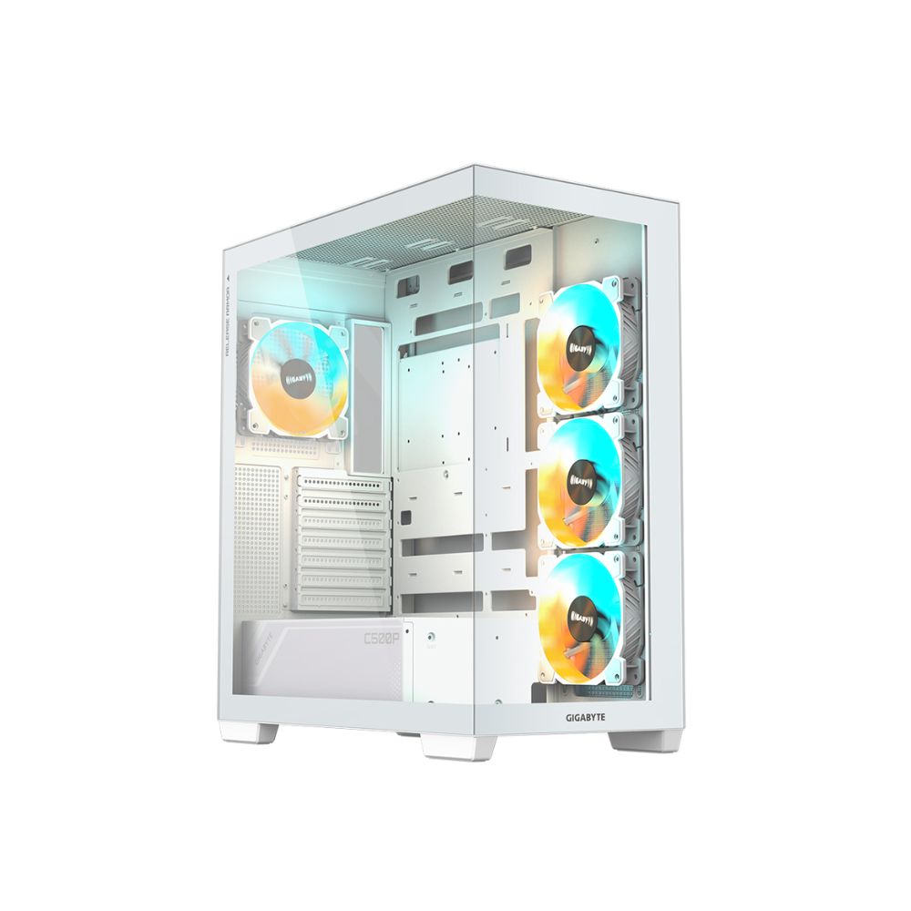 Купить Компьютерный корпус GigaByte C500 PANORAMIC STEALTH ICE, Без БП, 2xUSB3.0/Type-C, 4xARGB, White, ATX в Алматы