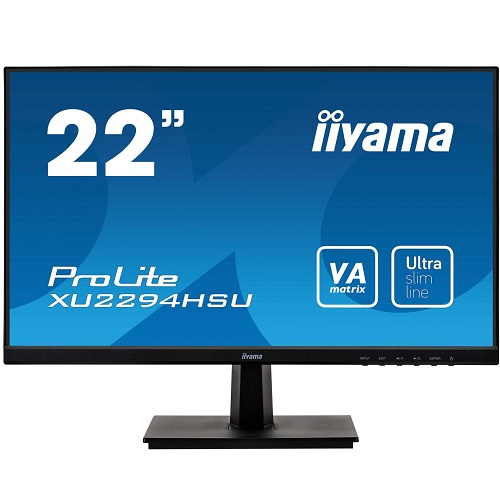 Купить Монитор LCD 21.5** [16:9] 1920х1080(FHD) VA, nonGLARE, 250cd/m2, H178&deg;/V178&deg;, 3000:1, 80M:1, 16.7M, 4ms, VGA, HDMI, DP, USB-Hub, Tilt, Speakers, 3Y, Black в Алматы