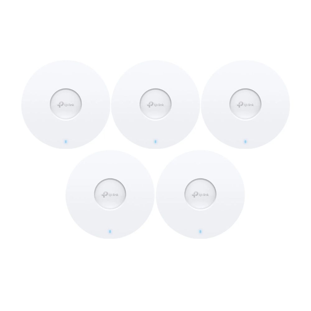 Купить Точка доступа потолочная двухдиапазонная AX3000 GbE TP-Link EAP653(5-pack) <комплект из 5 точек без БП, GbE порт Ethernet RJ-45 (с поддержкой PoE IEEE802.3at), IEEE 802.11ax/ac/n/g/b/a, 574 Mbps на 2,4 GHz, 2402 Mbts на 5 GHz, встроенные всенаправлен в Алматы