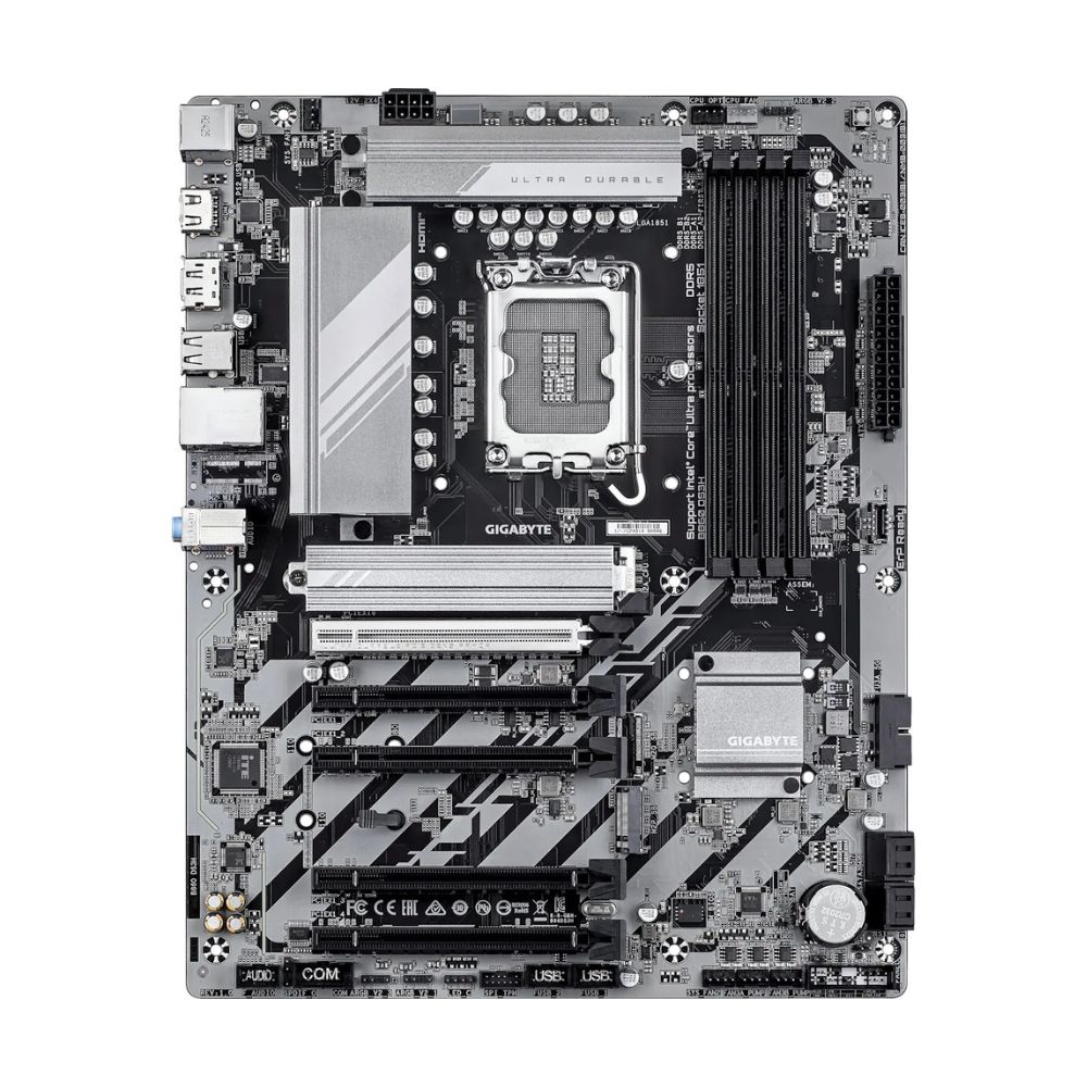 Купить Материнская плата GIGABYTE B860 DS3H, LGA1851, 4xDDR5, PCIe5.0, HDMI+DP, 2xM.2, 2.5Gb LAN, ATX в Алматы
