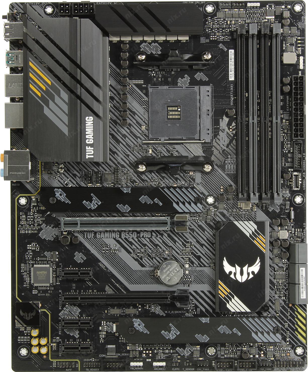 Купить Материнская плата ASUS TUF GAMING B550-PRO AM4 4xDDR4 6xSATA3 2xM.2 RAID HDMI DP ATX  в Алматы