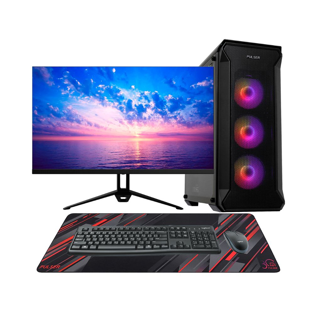 Купить Core i5-14400F-2.5GHz/B760/RAM 32GB/SSD 1TB (M.2)/RTX5060-8GB/no DVD/600W//Монитор 27" Sanc 200Hz/U в Алматы
