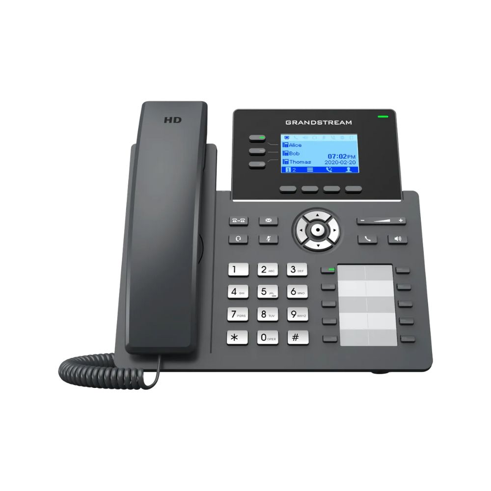 Купить Grandstream GRP2604P, Carrier-Grade IP Phones, 3 lines, 6 SIP accounts, 10 BLF keys, Dual 10/100/1000 Mbps Ethernet ports, HD audio, PoE в Алматы
