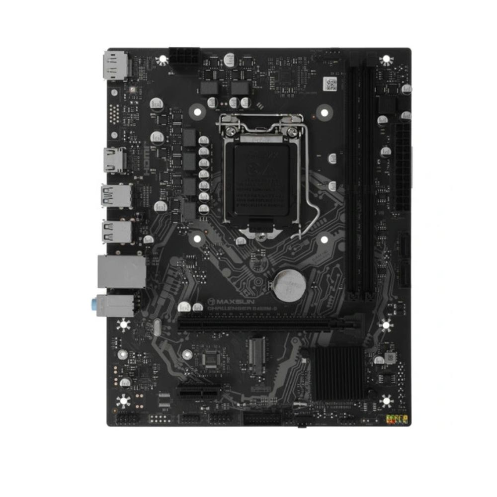 Купить Материнская плата MaxSun Challenger B460M-D, LGA1200, 2xDDR4, PCIe3.0, HDMI+DP, M.2, 2xSATA, mATX в Алматы