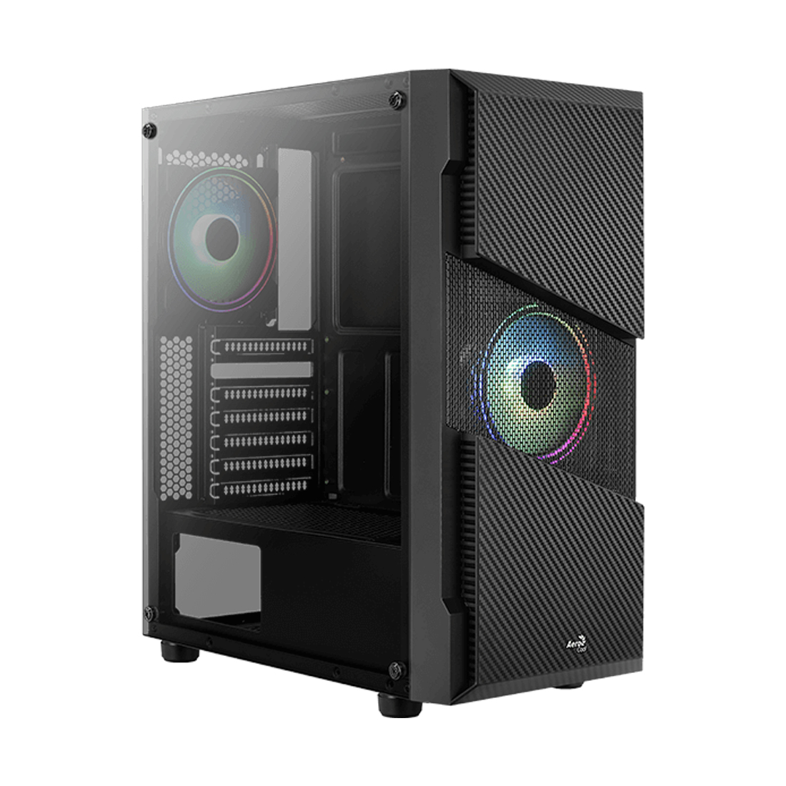 Купить Корпус CASE Aerocool Menace Saturn 2*3,5 3*2,5 7слотов VGA317мм CPU157мм Сталь 0,5мм, ATX, Fans 2*12см RGB,USB2*3.0 (Menace Saturn RGB) в Алматы