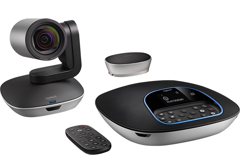 Купить Система для видеоконференций Logitech Group (в комплекте камера, устр. громкой связи, пульт ДУ, концентратор, блок питания, крепление) в Алматы