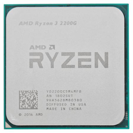 Купить Процессор CPU RYZEN X4 R3-2200G SAM4 OEM 65W 3500 YD2200C5M4MFB AMD в Алматы