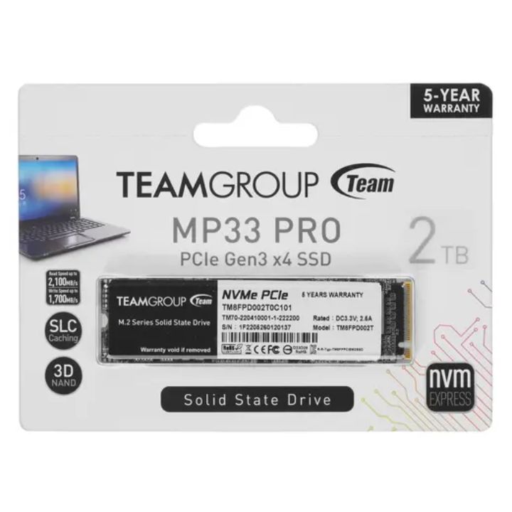 Купить Твердотельный накопитель Team Group MP33 PRO, 2Tb, 2280,&nbsp;TM8FPD002T0C101 в Алматы