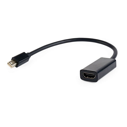 Купить Переходник miniDisplayPort - HDMI, Cablexpert A-mDPM-HDMIF-02, 20M/19F, кабель 15см, черный, пакет в Алматы