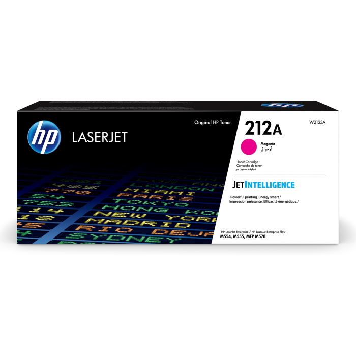 Купить HP W2123A 212A Mgn Original LaserJet Toner Crtg  for Color LaserJet M554/M555/M578, up to 4500 pages в Алматы