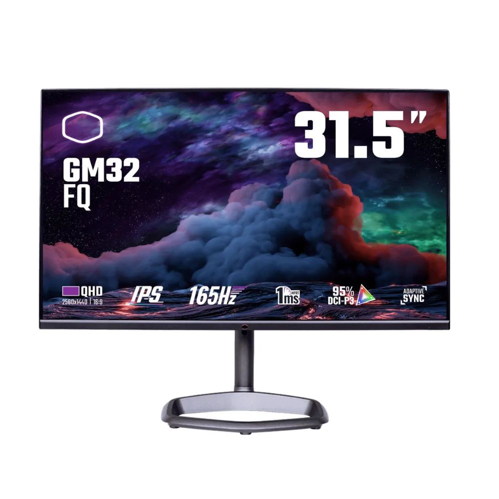 Купить Монитор 31.5* Cooler Master GM32-FQ, Black, IPS, 2560x1440@165Hz, 400кд/м2, 1200:1, 1ms, 2xHDMI, DP CMI-GM32-FQ-EU в Алматы