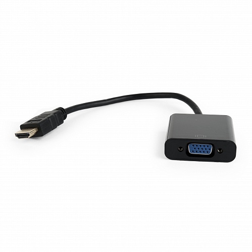 Купить Переходник HDMI-VGA Cablexpert A-HDMI-VGA-04, 19M/15F, провод 15см в Алматы