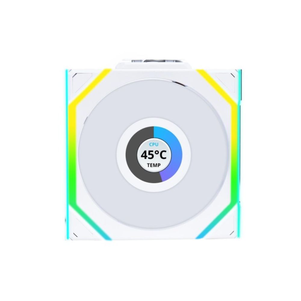 Купить Вентилятор для корпуса Lian Li UNI FAN SL WIRELESS LCD Rev. Blade 3x120mm White G99.12RSLLCD1W3W.0 в Алматы