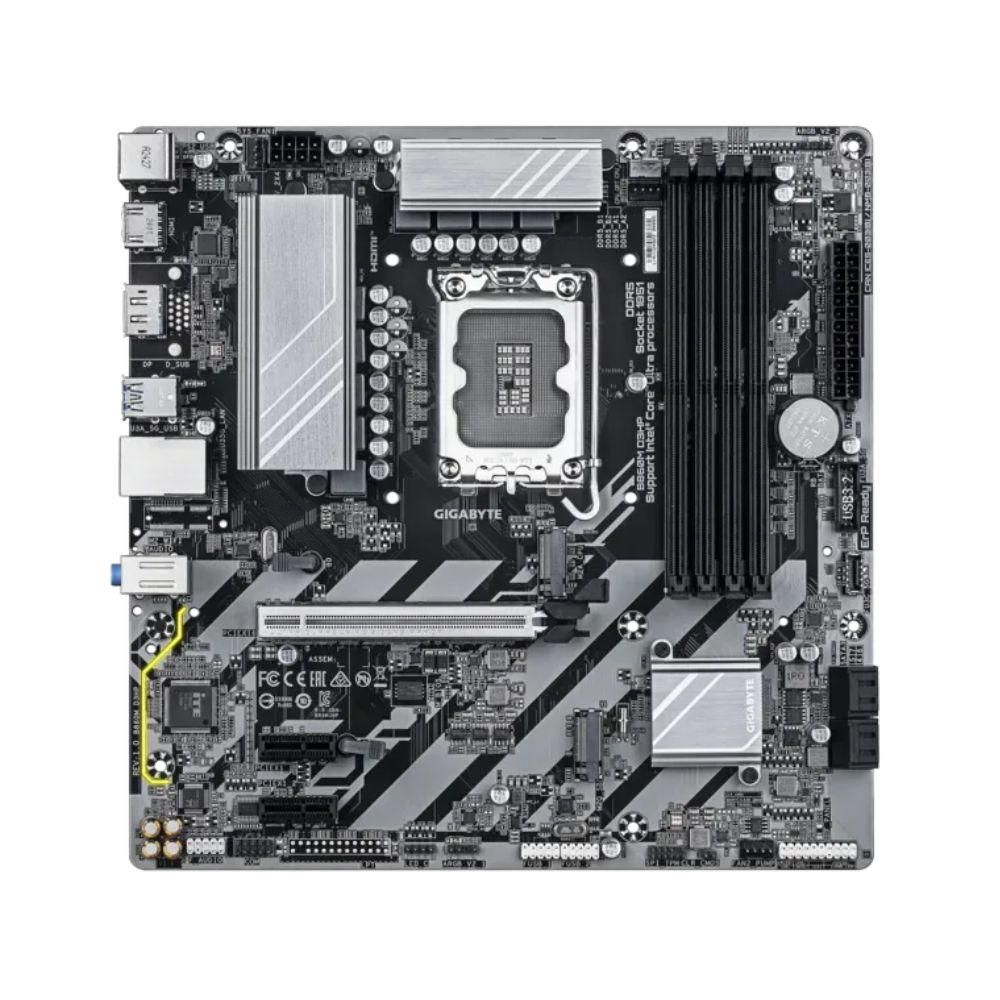 Купить Сист.плата Gigabyte B860M D3HP 1.0, B860, LGA1851, 4xDDR5, PCI-E x16, PCI-E x1, M2, SATA, DP, HDMI, BOX в Алматы