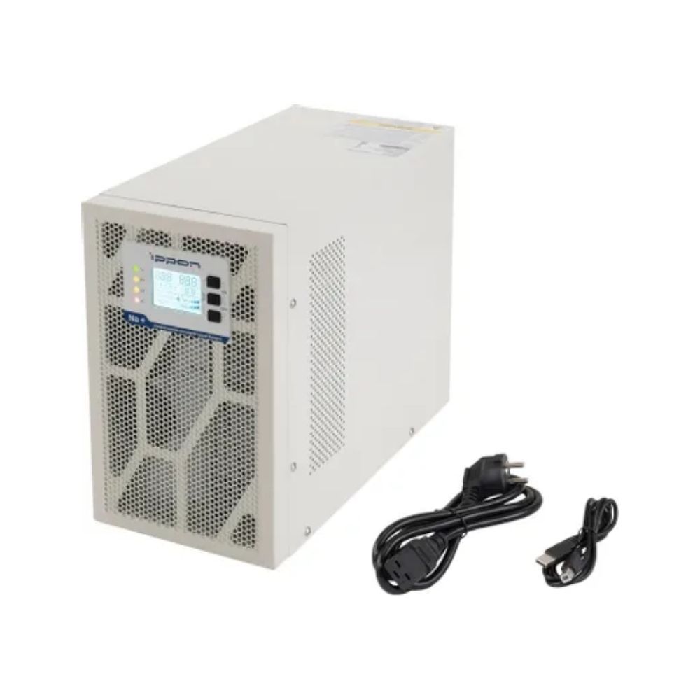 Купить ИБП Ippon Na+ TAE 3000 3000W/Tower online/батарея 12V 4,8Ah*8/USB-B /RS-232/EPO/4 euro роз/ЖК-дисплей/поддержка SNMP/Бел в Алматы