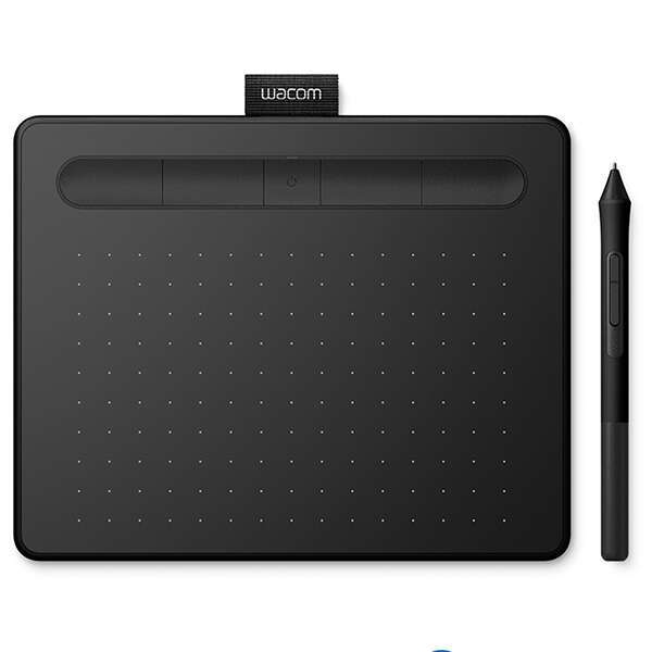 Купить Графический планшет, Wacom, Intuos Small Bluetooth (CTL-4100WLK-N), Разрешение 2540 lpi, Чувствительность к нажатию 4096, 4 программируемые клавиши, 2 клавиши на пере, Размер планшета 200*160*8,8 мм, Чёрный в Алматы