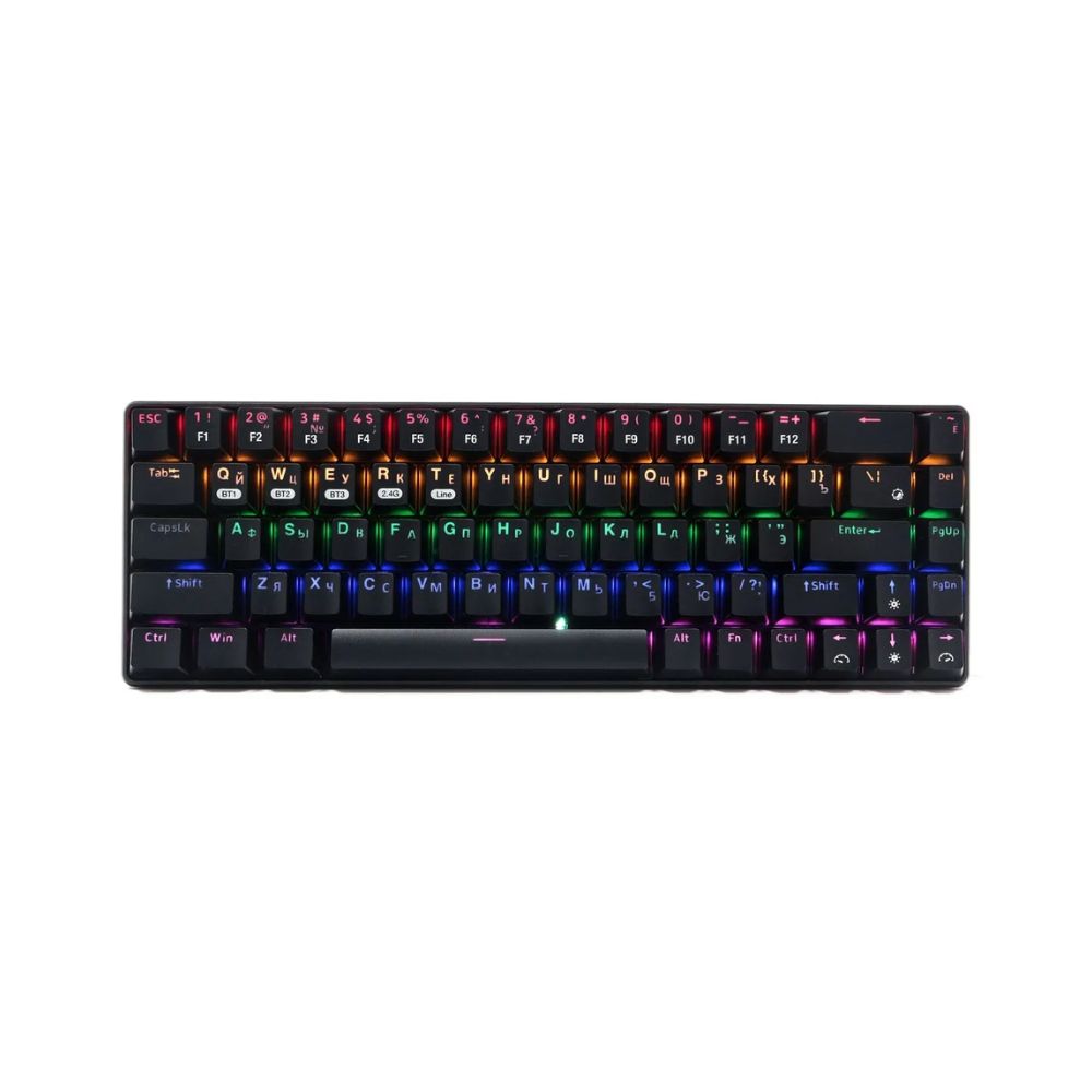 Купить KeyBoard  USB, Gembird KBW-G500L, BT/2.4 GHz wireless, USB, black в Алматы
