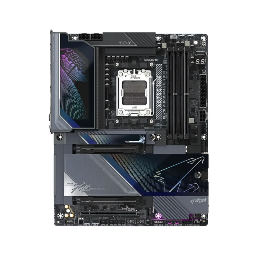 Купить Матплата Gigabyte X870E Aorus Master X3D rev.1.0,AM5,ATX,4DDR-5,3хPCI-Ex16,2хSATA,5M.2,2хHDMI,11xUSB в Алматы