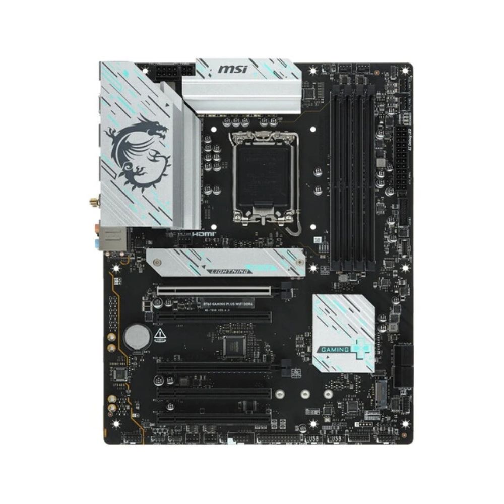 Купить Материнская плата MSI B760 GAMING PLUS WIFI DDR4 LGA1700 B760 4xDDR5 4xSATA3 RAID 2xM.2 HDMI DP ATX в Алматы