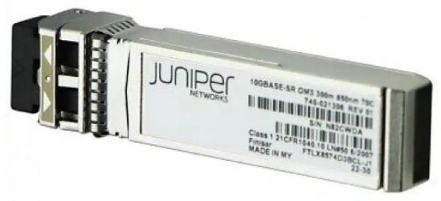 Купить SFP+, 10GBASE-SR, MMF OM3 300 meters and OM4 400 meters, Standard Temperature (0 through 70 DEGREE C), Duplex LC connector в Алматы