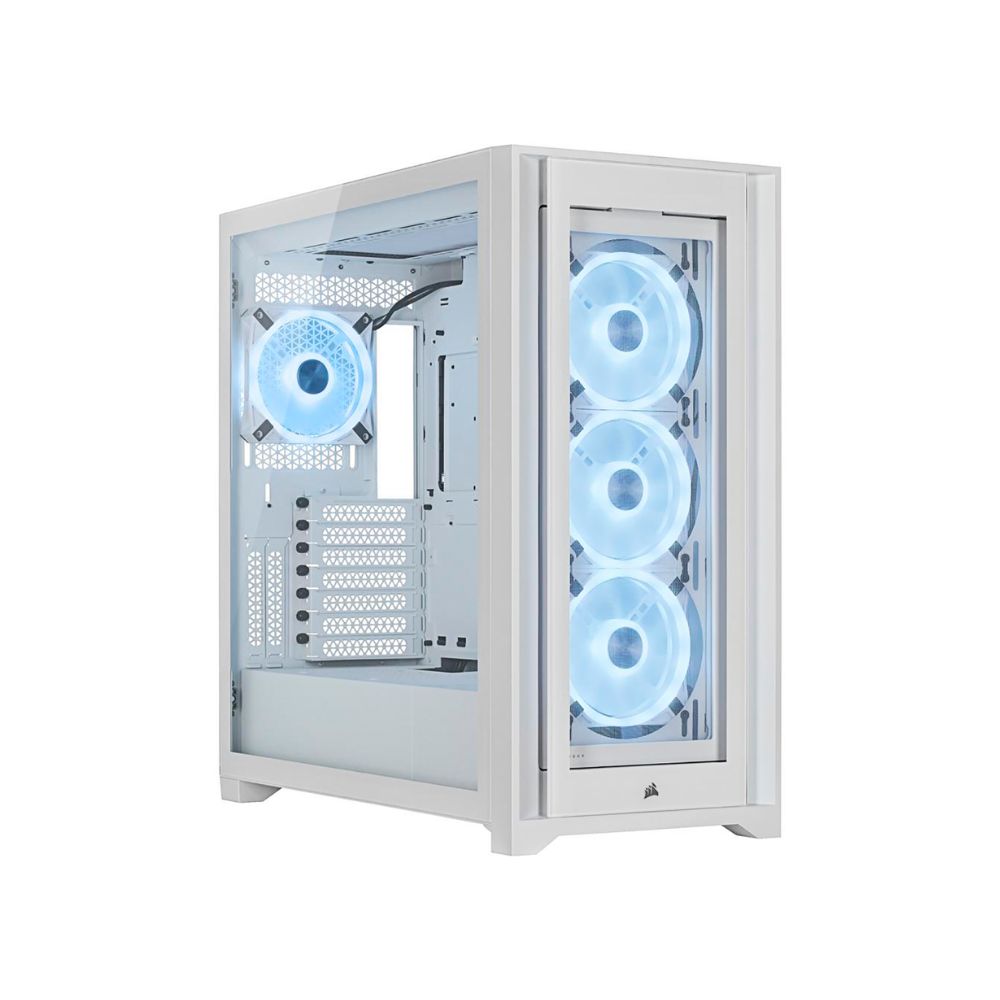 Купить Case ATX midi tower Corsair, iCUE 5000X RGB QL Edition, CC-9011233-WW(без БП), white в Алматы