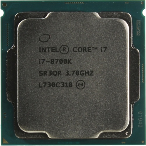 Купить Процессор Intel Core i7-8700K Coffee Lake (3700MHz, LGA1151 v2, L3 12288Kb), oem в Алматы