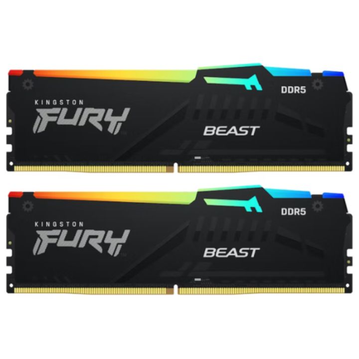 Купить ОЗУ Kingston FURY Beast EXPO RGB 32Гб (16x2) DIMM DDR5 KF556C36BBEAK2-32 в Алматы