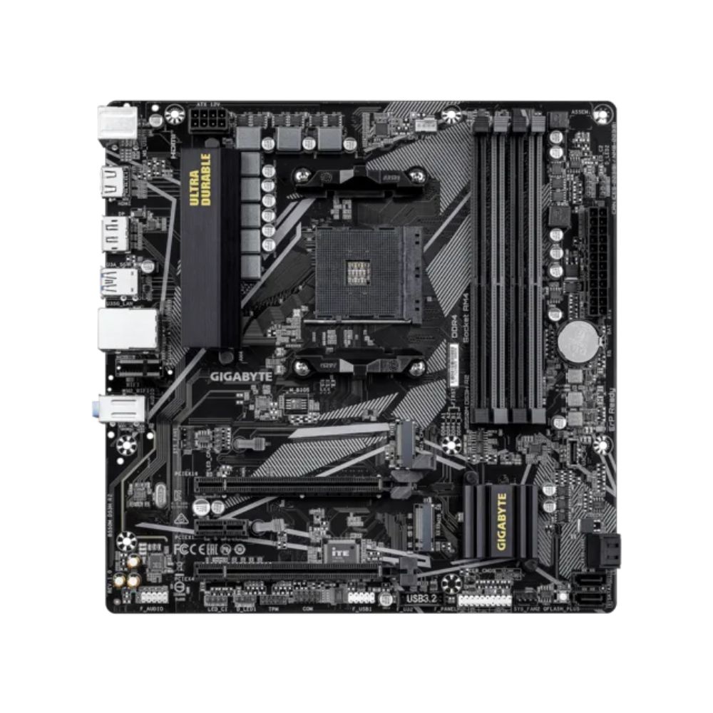 Купить Материнская плата GIGABYTE B550M DS3H R2, AM4, 4xDDR4, PCIe4.0, DP+HDMI, 2xM.2, GLAN, mATX в Алматы