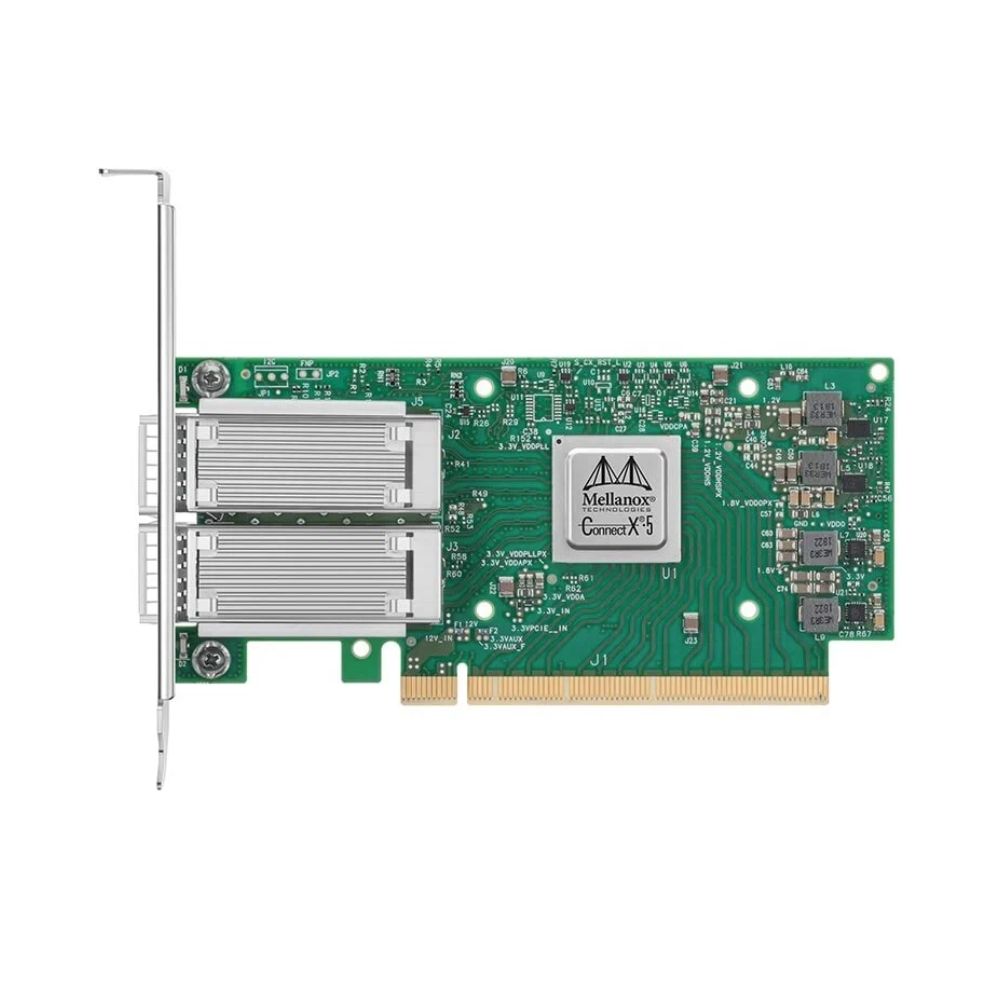 Купить NIC PCI, 1000/10000/25000/50000/100000 Mb, Mellanox MCX515A-CCAT ConnectX-5, QSFP28 PCIEx16 в Алматы