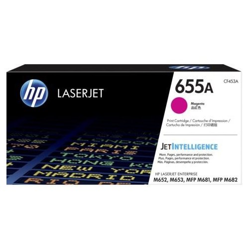 Купить 655A Magenta LaserJet Toner Cartridge for Color LaserJet M652/M653/M681/M682, up to 10500 pages в Алматы