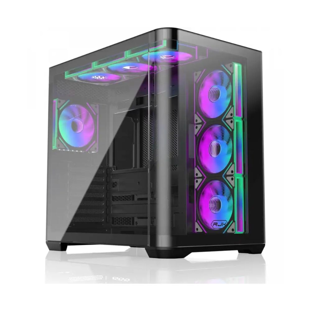 Купить Корпус Raijintek ATREUS BT7, Midi-Tower, TG, 7x120mm ARGB, 2xUSB-A 3.0 + 1xUSB Type-C , E-ATX, ATX, mATX, mITX, Black в Алматы
