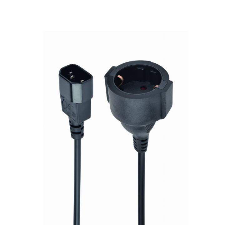Купить Удлинительный кабель питания Cablexpert PC-SFC14M-01, 15см, C14 - евро-розетка в Алматы